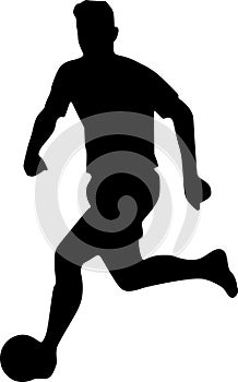 Soccer - minimalist and flat logo - vector illustration