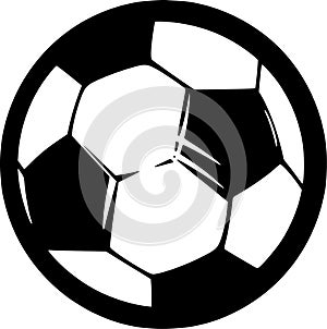 Soccer - minimalist and simple silhouette - vector illustration