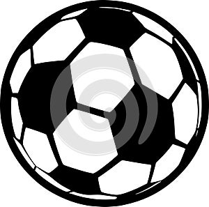 Soccer - minimalist and simple silhouette - vector illustration