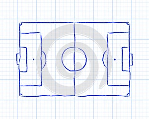 Soccer Pitch Graph Paper