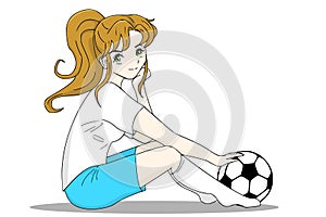 Soccer player photo