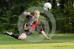 Soccer player photo