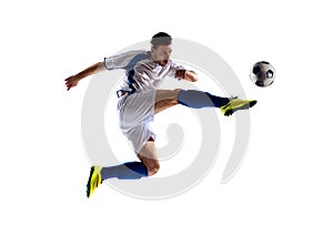 Soccer player in action