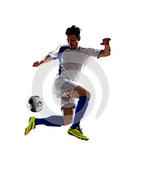Soccer player in action