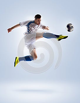 Soccer player in action