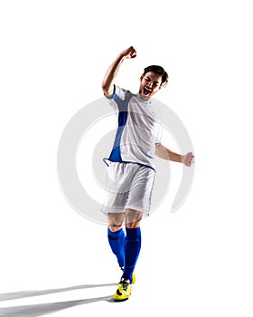 Soccer player in action