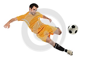Soccer Player in Action photo
