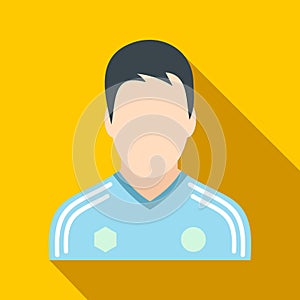 Soccer player flat icon