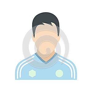 Soccer player flat icon