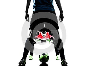 Soccer player goalkeeper competition silhouette