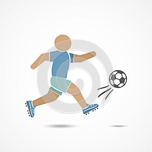 Soccer player illustration