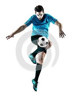 Soccer player Man Isolated