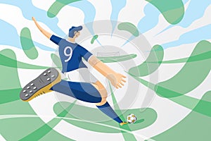 Soccer player vector illustration