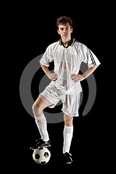 Soccer player whit ball