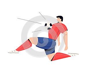 Soccer Players Action. Football Vector Sport Set