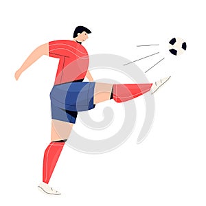 Soccer Players Action. Football Vector Sport Set