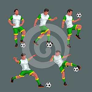 Soccer players set photo