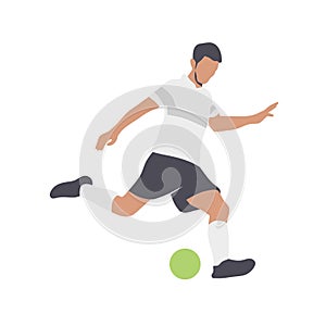 Soccer players silhouettes color vector
