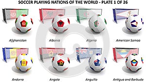 Soccer playing nations of the world