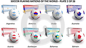 Soccer playing nations of the world