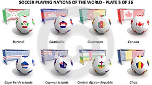 Soccer playing nations of the world