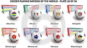 Soccer playing nations of the world