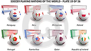 Soccer playing nations of the world