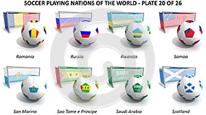 Soccer playing nations of the world