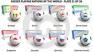 Soccer playing nations of the world