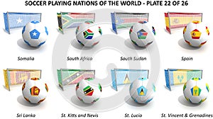 Soccer playing nations of the world