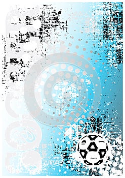 Soccer poster blue background 1