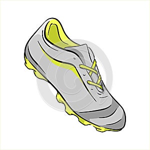 Soccer shoes football vector art