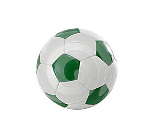 Soccer soccer made of leather isolated