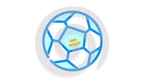 soccer sport game color icon animation