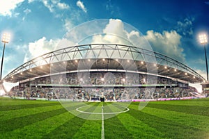 Soccer stadium for the championship ready to star