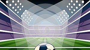 Soccer stadium lighting vector illustration stadium lighting