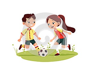 Soccer Star - Girl\'s Soccer Illustration