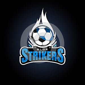 Soccer strikers esport logo