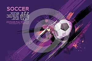 Soccer Template design , Football banner, Sport layout design, Sketch, Drawing, vector ,abstract background