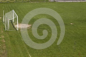 Soccer terrain in nature