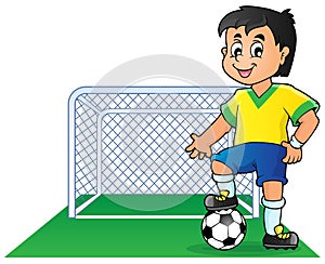 Soccer theme image 1