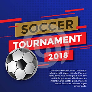 Soccer Tournament 2018 Design Template