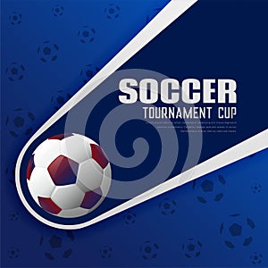 Soccer tournament football sports poster background