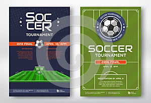 Soccer tournament posters