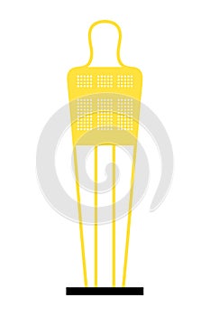 Soccer training mannequin vector illustration