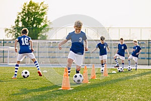 Soccer Training - Warm Up and Slalom Drills