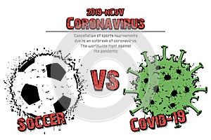 Soccer vs coronavirus covid-19