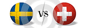 Soccerball concept - Sweden vs Switzerland