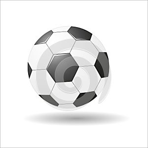 Soccerball. Vector drawing