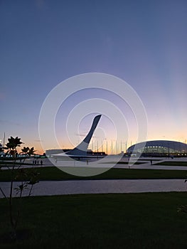 Sochi in autumn the main square